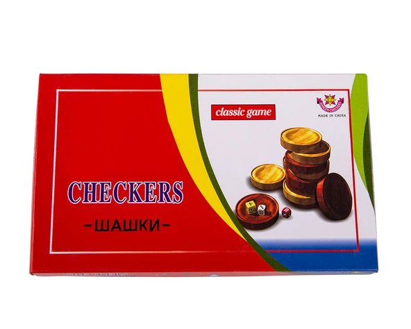 Perfection Checkers Akrilik Tavla Pulu - Siyah Krem ürün görseli 1