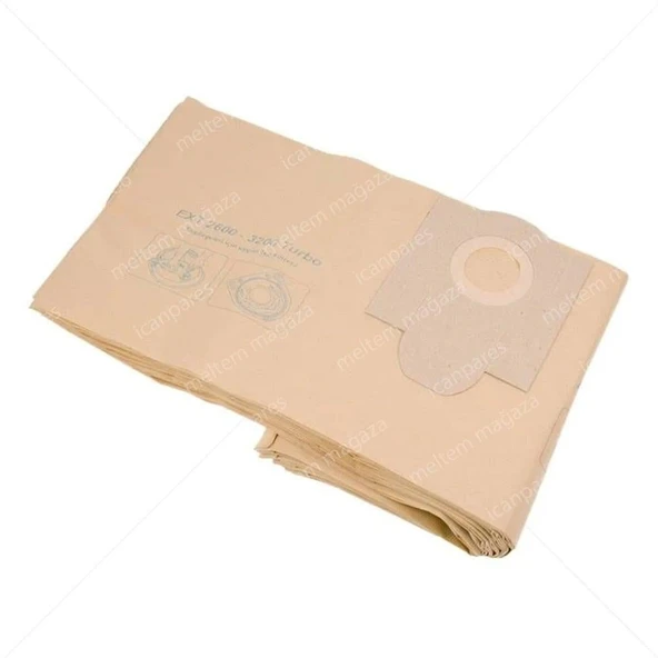 Fakir İle Uyumlu Deluxe 9000s, EXT 2600 - 3200 Süpürge Kağıt Toz Torbası ürün görseli