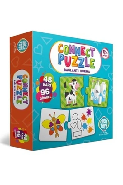 Connect Puzzle Bağlantı Kurma Eşleştirme Kartları 48 Kart ürün görseli