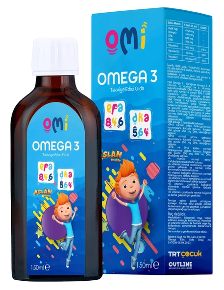 Omi Omega 3 içeren Takviye Edici Gıda Çocuk 150Ml ürün görseli
