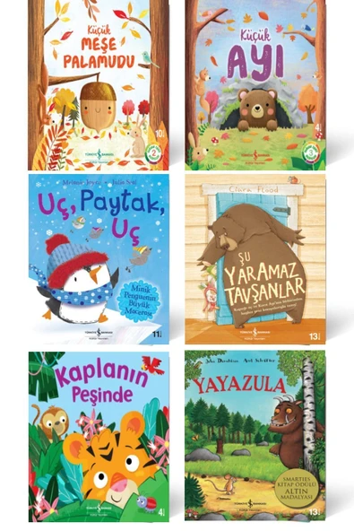 Diş Fırçalama Günü  Iyilik  Küçük Kuş  Pembe Ayı  Sevginin Gücü  Utangaç Ayı Monti  6'lı Set - Resim 2