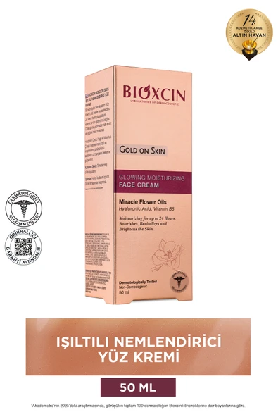 Bioxcin Gold On Skin Işıltılı Nemlendirici Yüz Kremi 50 ml ürün görseli