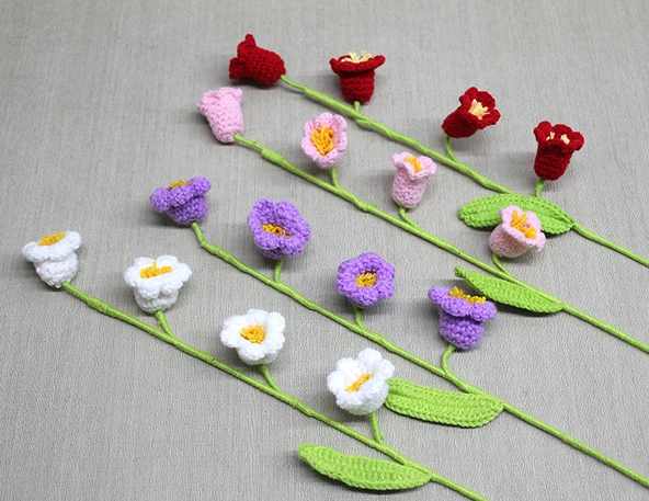 Dekoratif Gelincik Dalı (El Örgüsü) ürün görseli 1