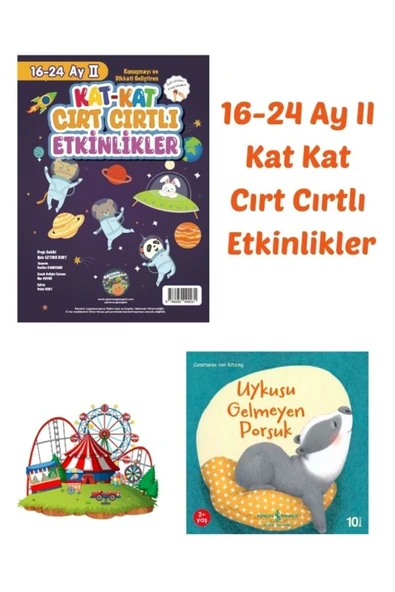 16-24 Ay II Cırt Cırtlı Etkinlikler - İş Kültür Uykusu Gelmeyen Porsuk- 2'li Set ürün görseli