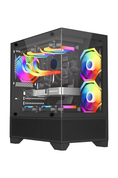 AMD RYZEN 5 5500 16 GB RAM DDR4 500 GB M2 YÜKSEK HIZLI SSD GTX 1650 OYUNCU MASAÜSTÜ BİLGİSAYAR - Resim 2