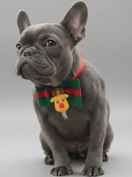 Royal Rudolph Premium Yılbaşı Köpek Papyonu | Limited Edition Luxe Aksesuar | Orta & Büyük Irklar İçin - Resim 7