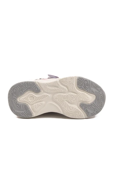 Cool Lila Leopar Desenli Cırtlı Kız Çocuk Spor Ayakkabı - Resim 5