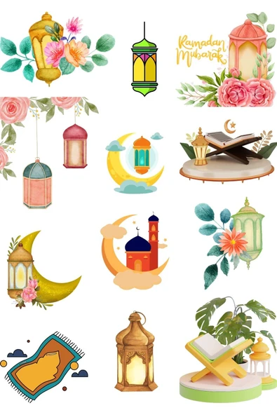 Stickerlı Set Merve Gülcemal  - Allahı Neden Göremiyorum, Kalbimin Süsü Oruç- Keloğlan Oruç Peşinde - Resim 3