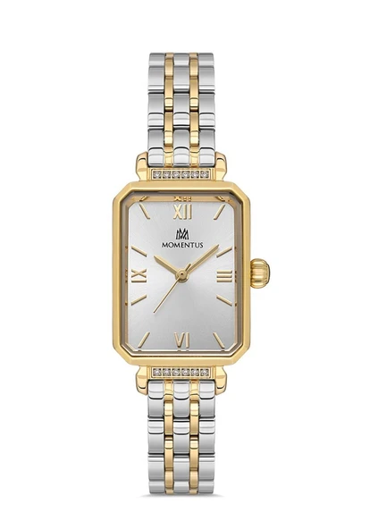 MOMENTUS SS223T-02SG ALTIN KAPLAMA DİKDÖRTGEN KADIN KOL SAATİ ürün görseli 1
