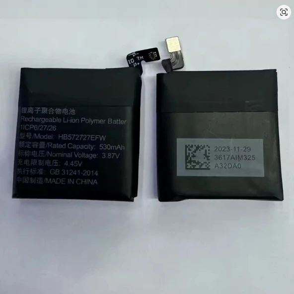 Huawei Watch 4 GT4 - GT4  42MM ARC-AL00  için 530mah HB572727EFW Yedek Pil ürün görseli