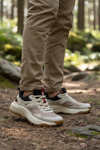 Humtto Bej Bağcıklı Erkek Outdoor Ayakkabı - Resim 3