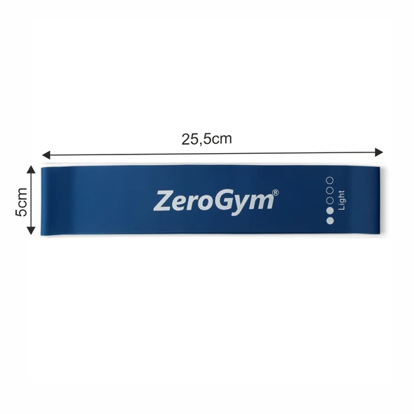 Zerogym Lbl02 Loop Bant Latex 25,5cm X 5cm 0,5mm Hafif Mavi - Resim 3