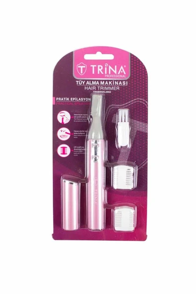 Trina Kadın Kaş Alma Şekillendirme Tüy Kıl 0 Kesim Yüz Yanak Temizleme Tıraş Makinesi - Resim 2