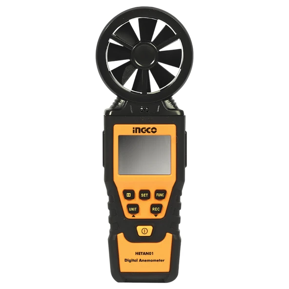 Ingco HETAN01 Dijital Ekranlı Anemometre Rüzgar Ölçer (Rüzgar/Hava Hızı Ölçme Aleti) - Resim 2