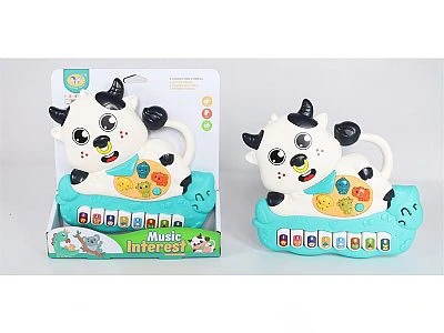 Seher Oyuncak Pilli Müzikli İnek Minik Piyano 855-193D - Resim 2