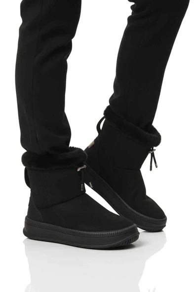 Aspor Siyah Kürklü Kadın Düz Bot ürün görseli