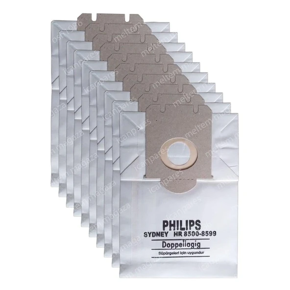 Philips İle Uyumlu Sydney Kağıt Toz Torbası 10 Adet ürün görseli