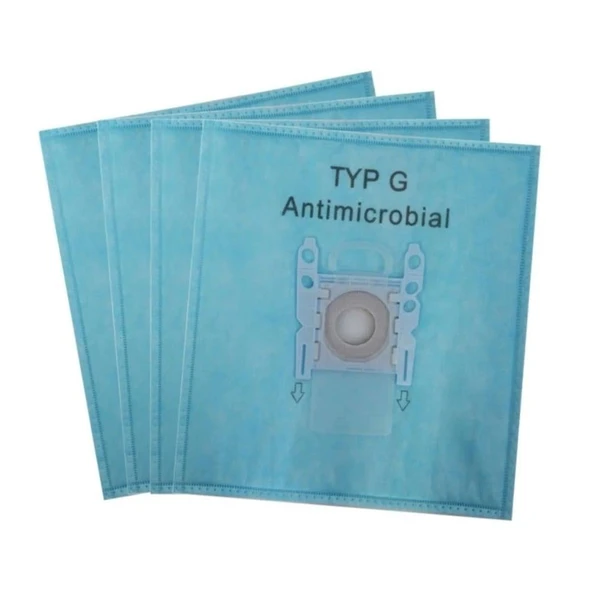 Bosch, Siemens İle Uyumlu Tip G All Toz Torbası 4 Adet Antimikrobiyal BGL6POW1, BGBS4HYG1 ürün görseli