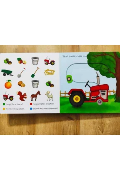 Beni Takip Et Serisi 3 Kitap Set Doğada - Çiftlikte - Renkler Ve Şekiller - Resim 7