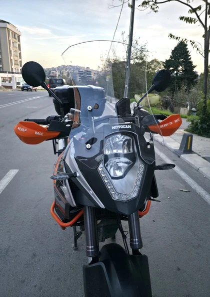 MOTOCAM KTM 1090 Siperlik Ön Cam 2008-2017 Model 56cm Şeffaf Renkli 4mm - Resim 2