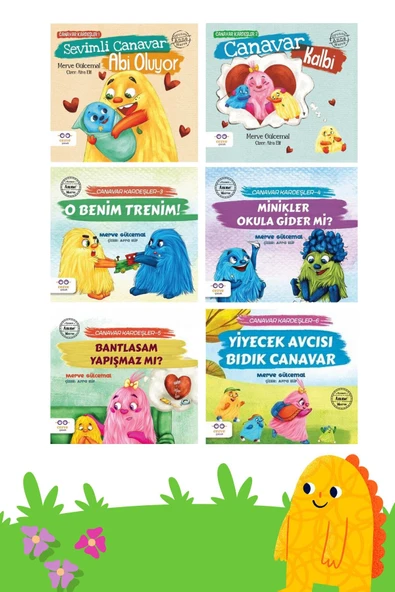 - Canavar Kardeşler 6'lı Çocuk Kitabı Seti ürün görseli