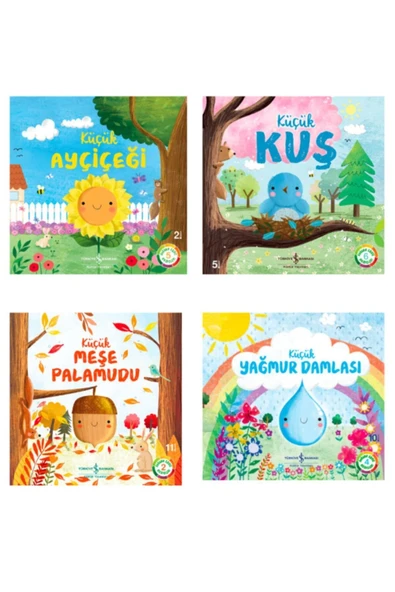 Doğanın Eşsiz Hikayeleri 4 Kitap Set Iş Kültür - Küçük Kuş, Ay Çiçeği, Meşe Palamudu, Yağmur Damlası ürün görseli