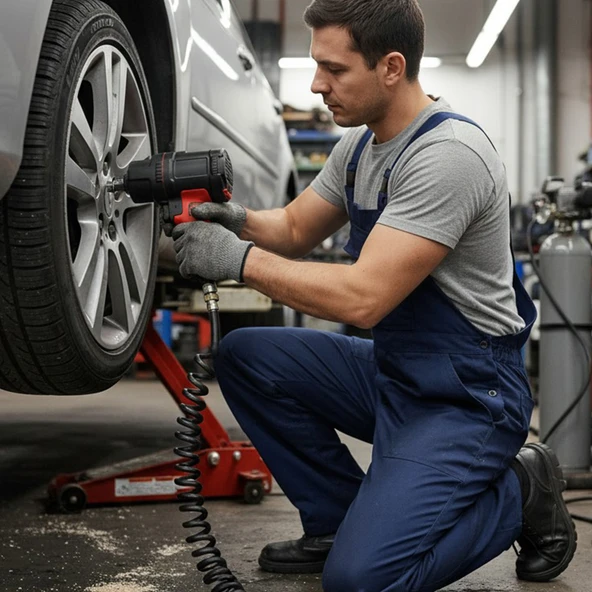 Havalı Somun Sökme Aleti 1/2 İnç 1500Nm 153Kgm Profesyonel Darbeli - Resim 3