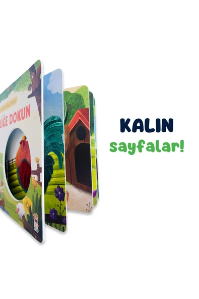 İlk Dokun Hisset Kitabım- Çiftliğe Dokun - Resim 4