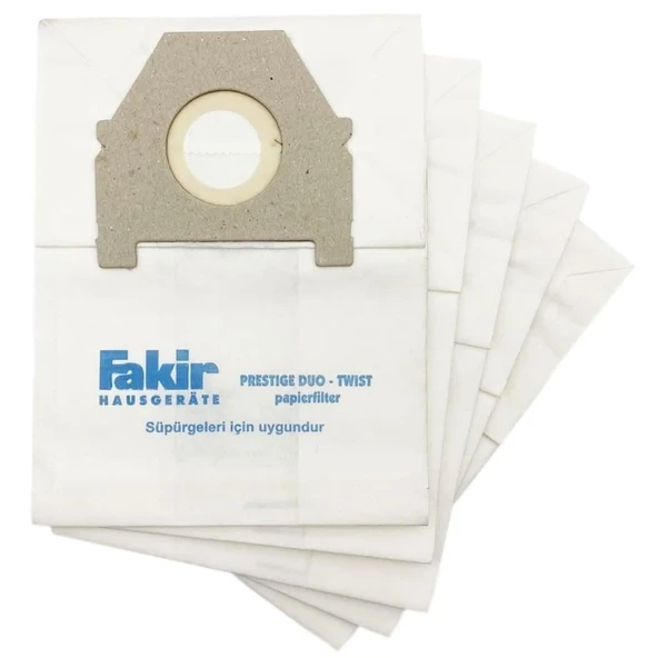 Fakir İle Uyumlu Prestige Duo - Twist Süpürge Kağıt Toz Torbası 10 Adet ürün görseli