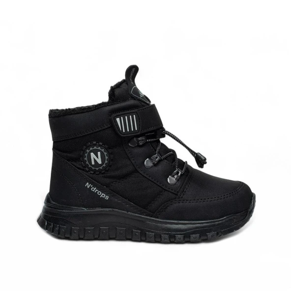 Ndrops M-888 Siyah Erkek Çocuk Kışlık Bot Ayakkabı - Resim 6