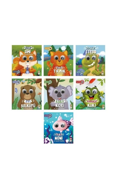 Sincap Kitap Kocaman Gözler Kimin Set 7li(balküpü,koala,kuki,stego,tırmık,simi,noni) ürün görseli