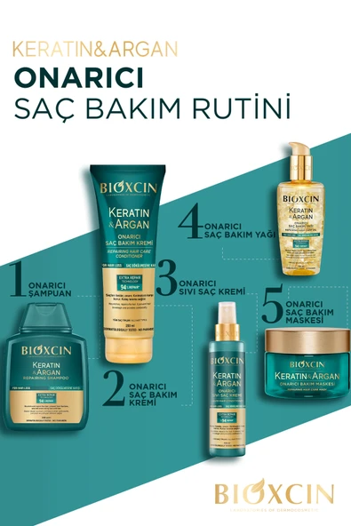 Bioxcin Keratin & Argan Onarıcı Bakım Maskesi 225 ml - Resim 5