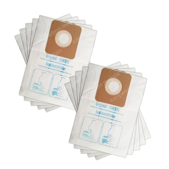 Simtel İle Uyumlu S 2002, Rita, Greta, Doris Süpürge Kağıt Toz Torba 10 Adet ürün görseli