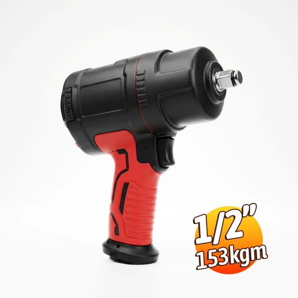 Havalı Somun Sökme Aleti 1/2 İnç 1500Nm 153Kgm Profesyonel Darbeli - Resim 4