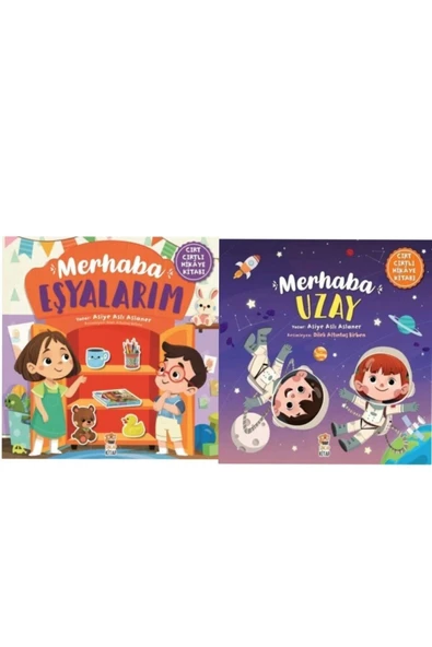 Merhaba Eşyalarım- Merhaba Uzay Cırt Cırtlı Hikaye Kitabı ürün görseli