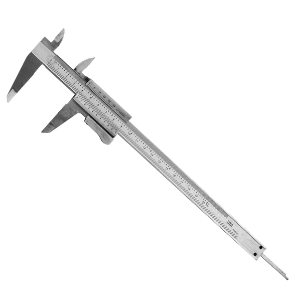 (0.02 Hassasiyet) 200 mm Kilitli Mekanik Kumpas Monoblok Metal Gövde İç Dış Derinlik Ölçüm Aleti ürün görseli