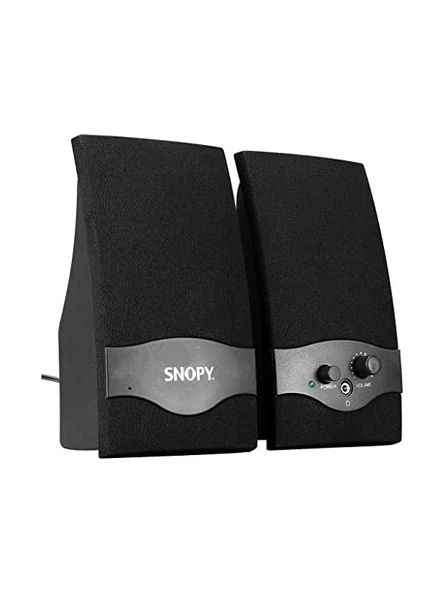 SNOPY Sn-84 2.0 USB Speaker, Siyah - Resim 2