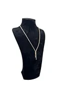 Süet Kumaş Elisia Manken Siyah Renk 32/15 Cm Kolye Gerdanlık Takı Sergileme Mankeni ürün görseli