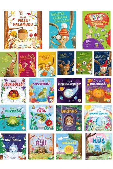 İş Kültür En 21 Kitap Set- Kes Boya Yapıştır Kitabı Hediyeli- Tarçın ve Doğa Serisi ürün görseli
