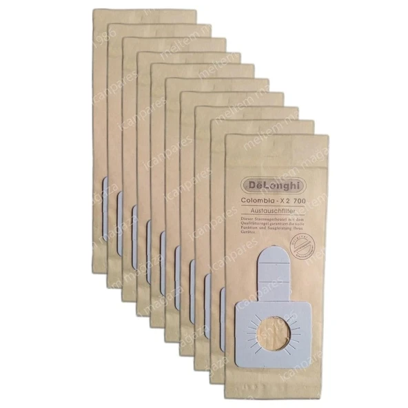 Delonghi İle Uyumlu Colombia X2 700 Süpürge Kağıt Toz Torbası 10 Adet ürün görseli