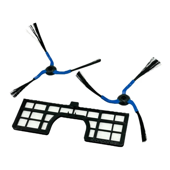 Samsung İle Uyumlu Navibot VC-RM72VR, SR8980, SR8895, SR8855, SR8845, SR8840 Süpürge Filtre ve 2 Adet Yan Fırça ürün görseli