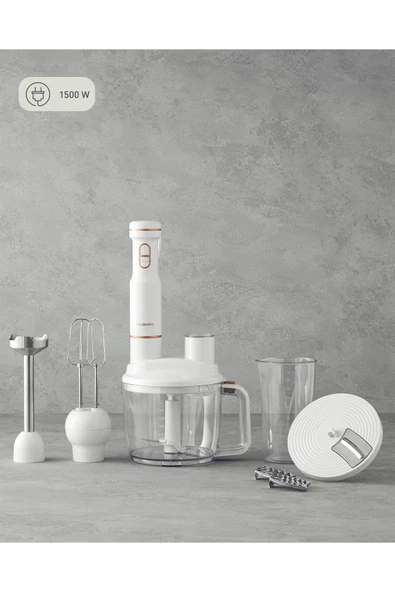 English Home Multi Blender Seti Beyaz Bakır RMB-3001 ürün görseli