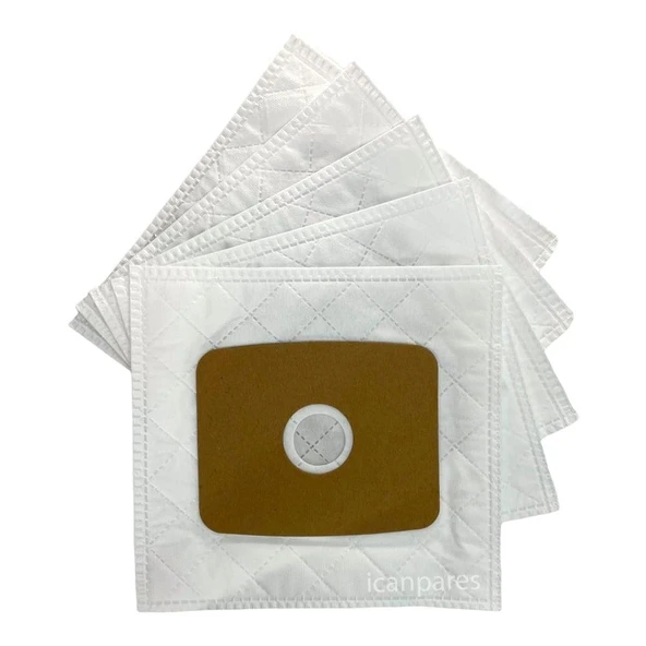 Arçelik İle Uyumlu TT 160, Torpido, S 6160, S 15-16 Süpürge Sentetik Toz Torbası 5 Adet ürün görseli