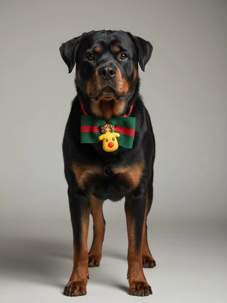 Royal Rudolph Premium Yılbaşı Köpek Papyonu | Limited Edition Luxe Aksesuar | Orta & Büyük Irklar İçin - Resim 5