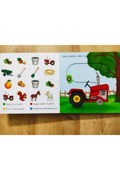 Net Çocuk Yayınları Beni Takip Et Serisi 3 Kitap Set Doğada - Çiftlikte - Renkler Ve Şekiller - Resim 3