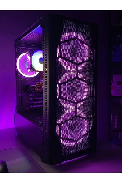 GAMİNG OYUNCU PC BİLGİSAYAR KASASI MASAÜSTÜ SET RYZEN 5 RX580 RGB - Resim 2