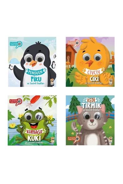 Kurbağa Kuki Ve Sevimli Dostları - Penguen Piku - Civciv Ciki - Kedi Tırmık ürün görseli