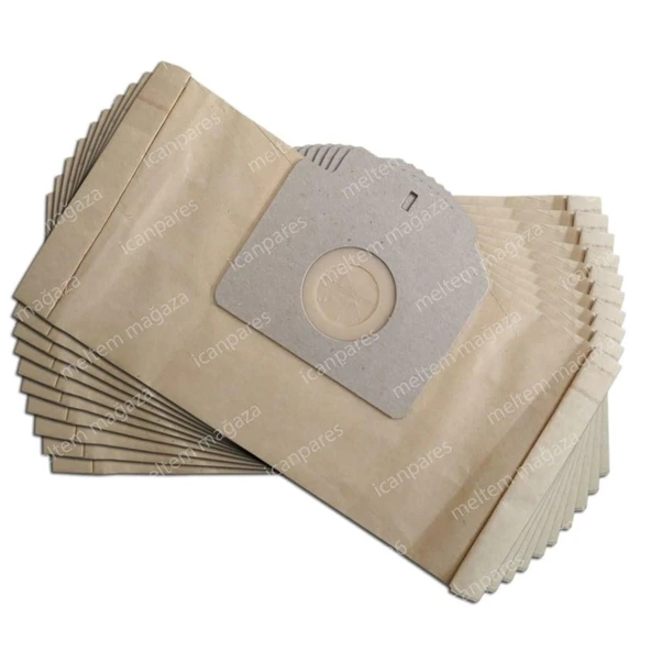 Premier İle Uyumlu Silver 1300, PVC 1320 Süpürge Kağıt Toz Torbası 10 Adet ürün görseli