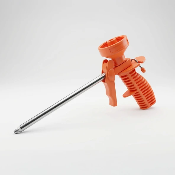 Turuncu Ergonomik Saplı Metal Uçlu Köpük Tabanca Hassas Uygulama İçin Profesyonel Köpük Tabancası ürün görseli