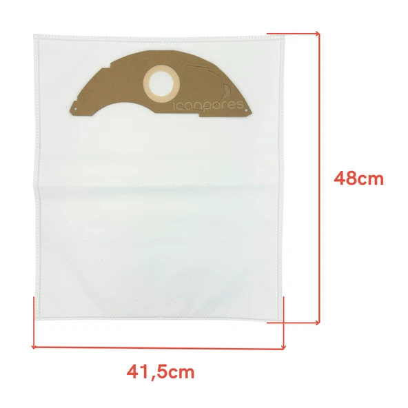 Karcher İle Uyumlu NT 22/1, 2.889-217.0 Süpürge Sentetik Toz Torbası 5 Adet - Resim 2